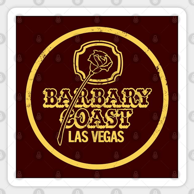 Retro Vintage Barbary Coast Casino Las Vegas Sticker by StudioPM71